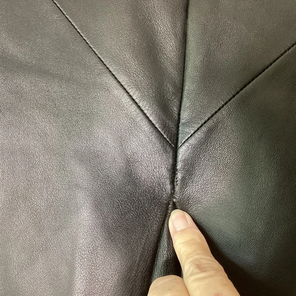 Givenchy Pencil Skirt Black Leather 40 - Picture 10 of 10